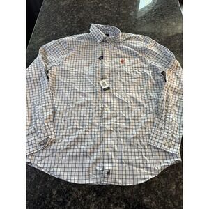 Clemson Tigers Johnnie-O Polo Shirt Mens  Stretch UPF 50 Long Sleeve Sz Large